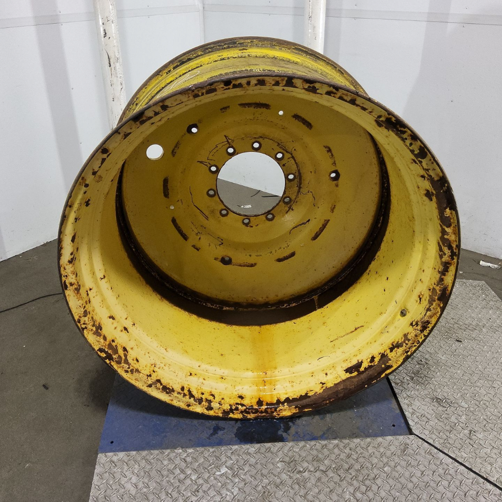 25"W x 42"D, John Deere Yellow 10-Hole Formed Plate