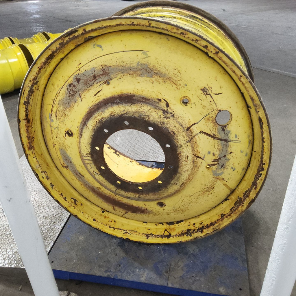 25"W x 42"D, John Deere Yellow 10-Hole Formed Plate