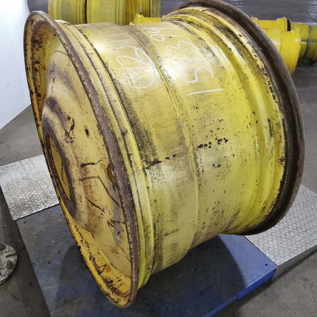 25"W x 42"D, John Deere Yellow 10-Hole Formed Plate