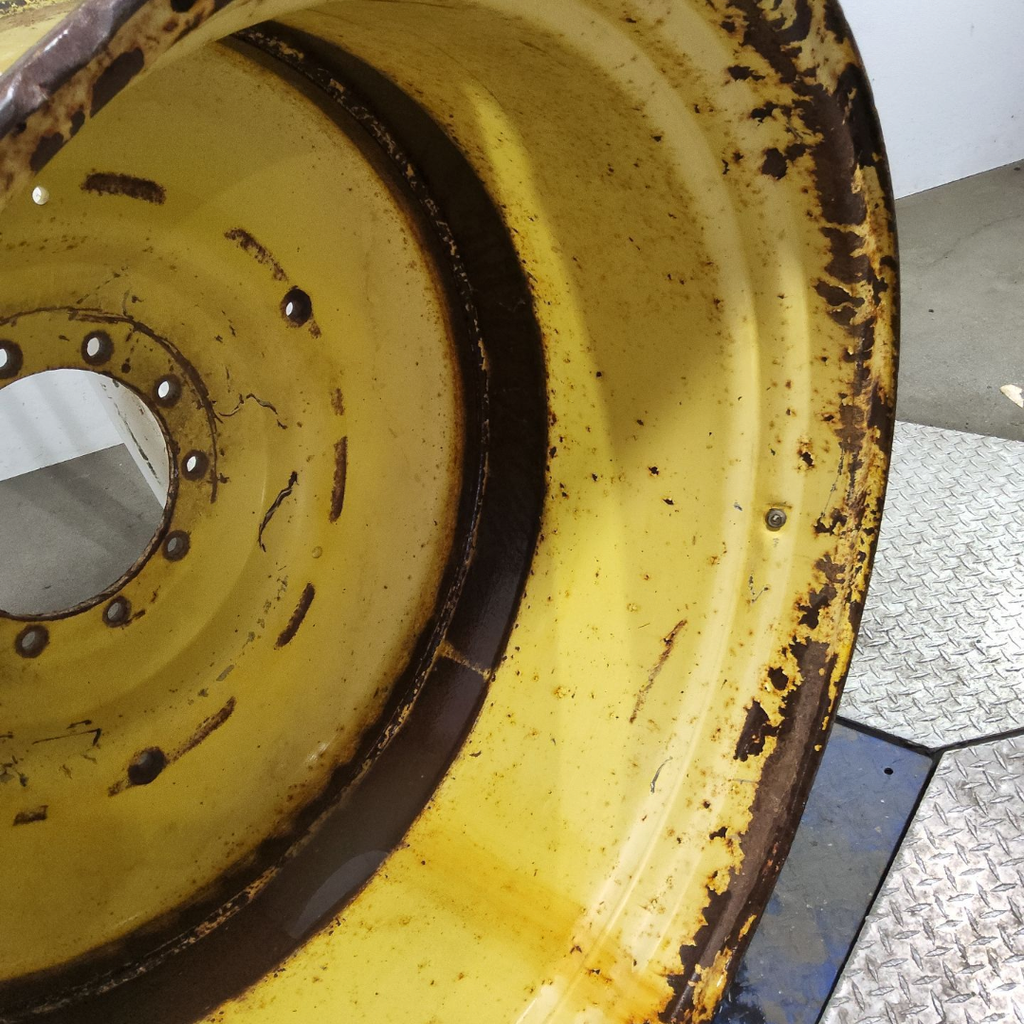 25"W x 42"D, John Deere Yellow 10-Hole Formed Plate