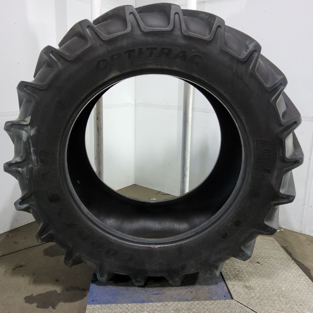 LSW800/55R46 Goodyear Farm DT830 Optitrac R-1W