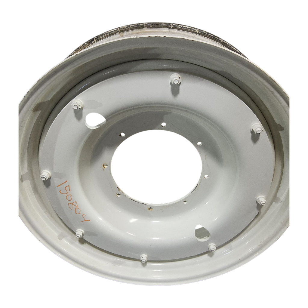 8-Hole Stub Disc Center for 38"-54" Rim, New Holland White