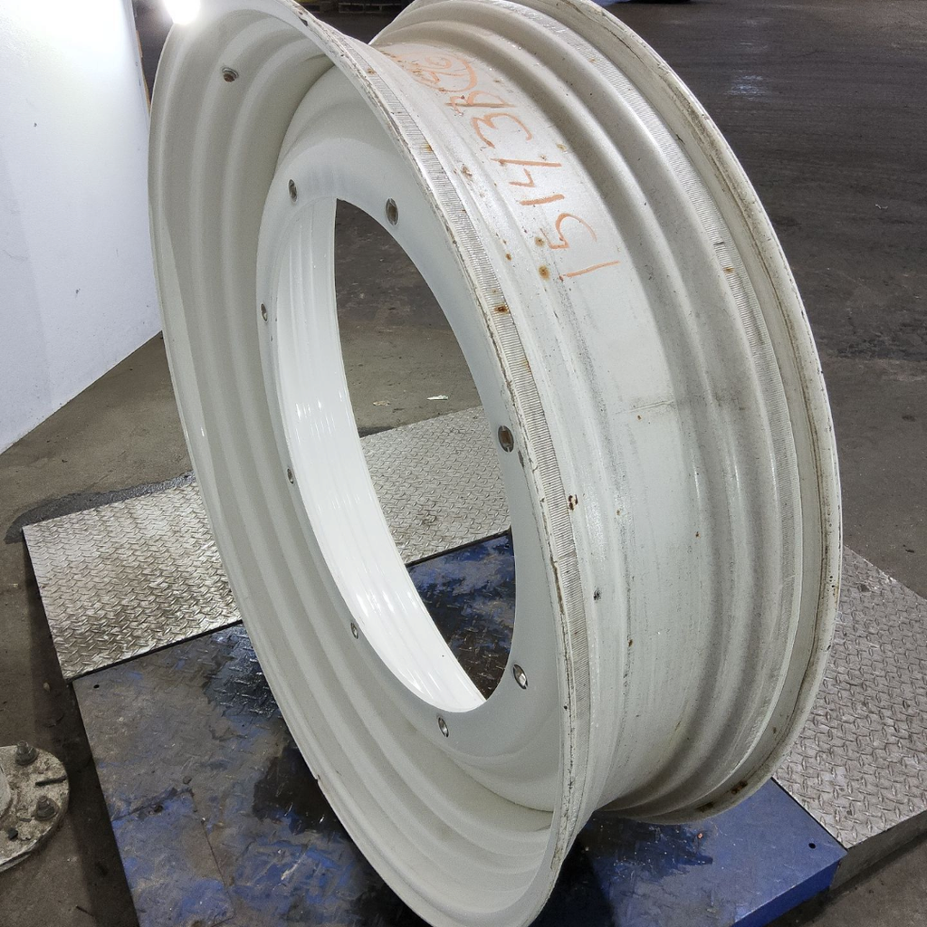 12"W x 46"D, New Holland White 8-Hole Stub Disc