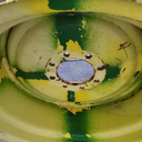 16"W x 26"D, John Deere Yellow 8-Hole Formed Plate