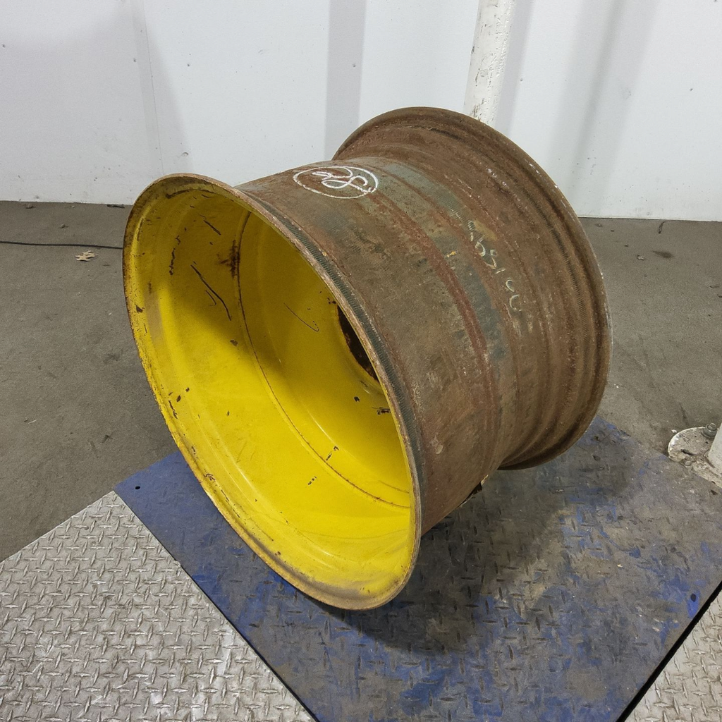 18"W x 28"D, John Deere Yellow 8-Hole Formed Plate