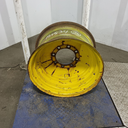 14"W x 26"D, John Deere Yellow 8-Hole Formed Plate
