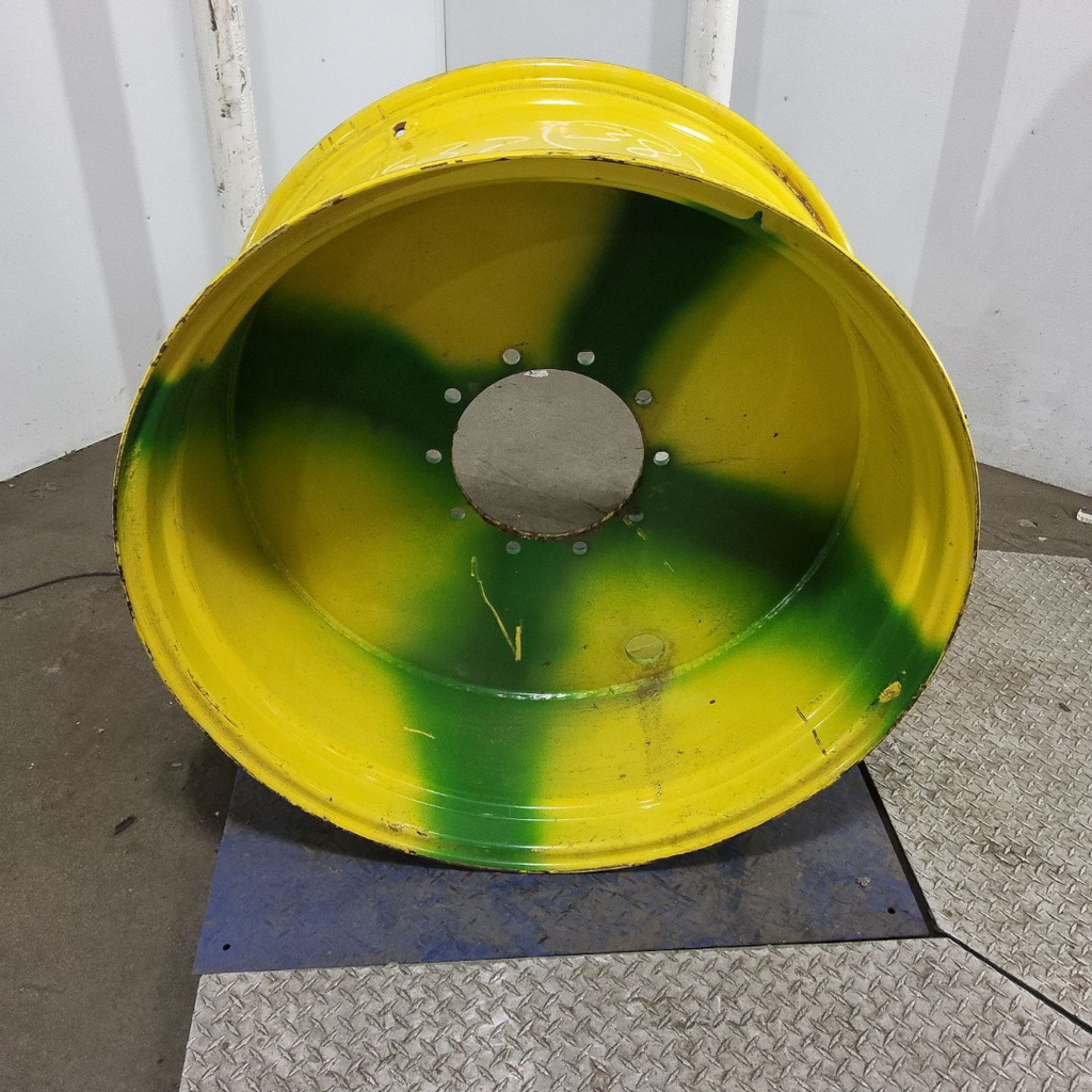18"W x 38"D, John Deere Yellow 10-Hole Flat Plate
