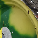 18"W x 38"D, John Deere Yellow 10-Hole Flat Plate