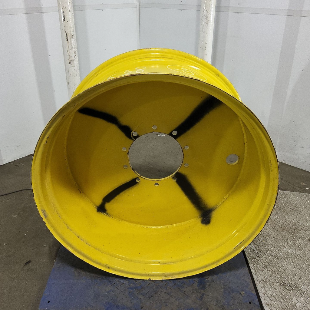 18"W x 38"D, John Deere Yellow 10-Hole Flat Plate