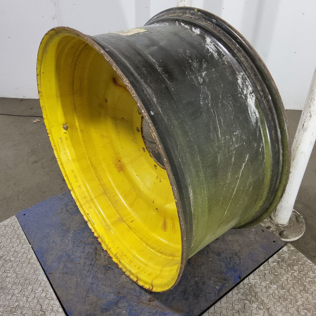 18"W x 38"D, John Deere Yellow 10-Hole Formed Plate