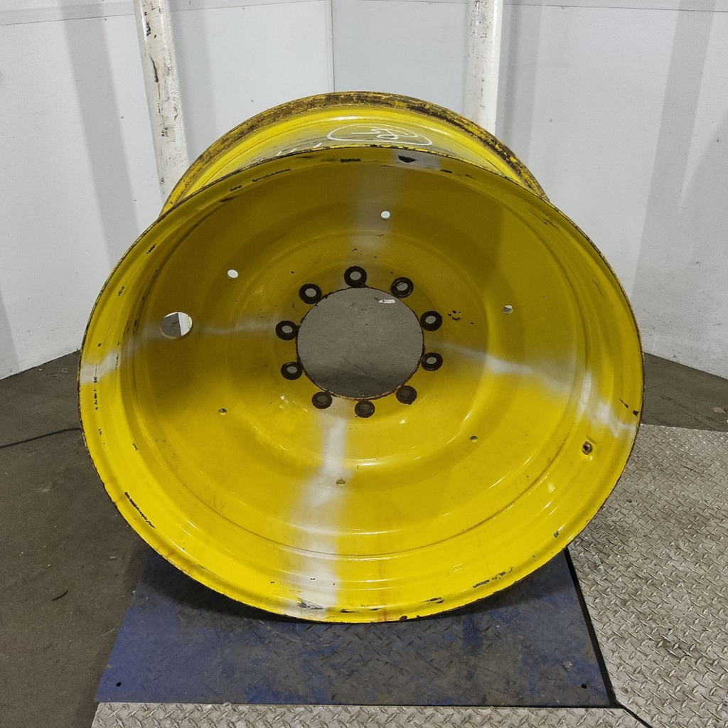 18"W x 38"D, John Deere Yellow 10-Hole Formed Plate