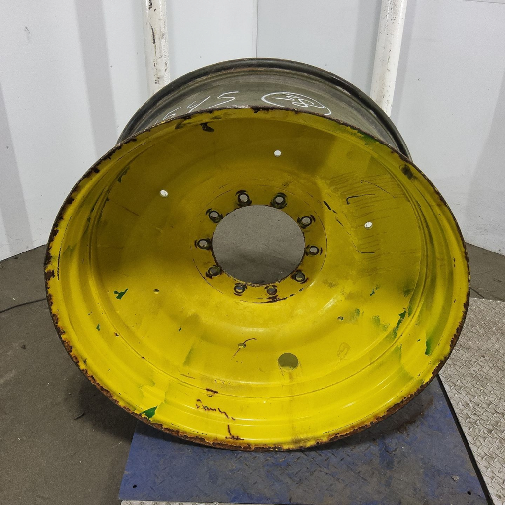 18"W x 38"D, John Deere Yellow 10-Hole Formed Plate