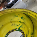 18"W x 38"D, John Deere Yellow 10-Hole Formed Plate