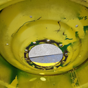 18"W x 38"D, John Deere Yellow 10-Hole Formed Plate
