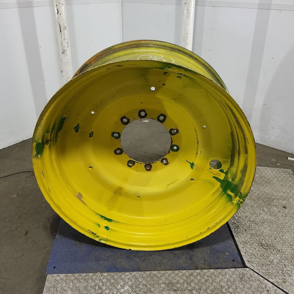 16"W x 38"D, John Deere Yellow 10-Hole Formed Plate