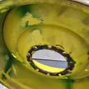 16"W x 38"D, John Deere Yellow 10-Hole Formed Plate