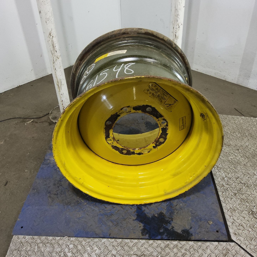 20"W x 26"D, John Deere Yellow 8-Hole Formed Plate