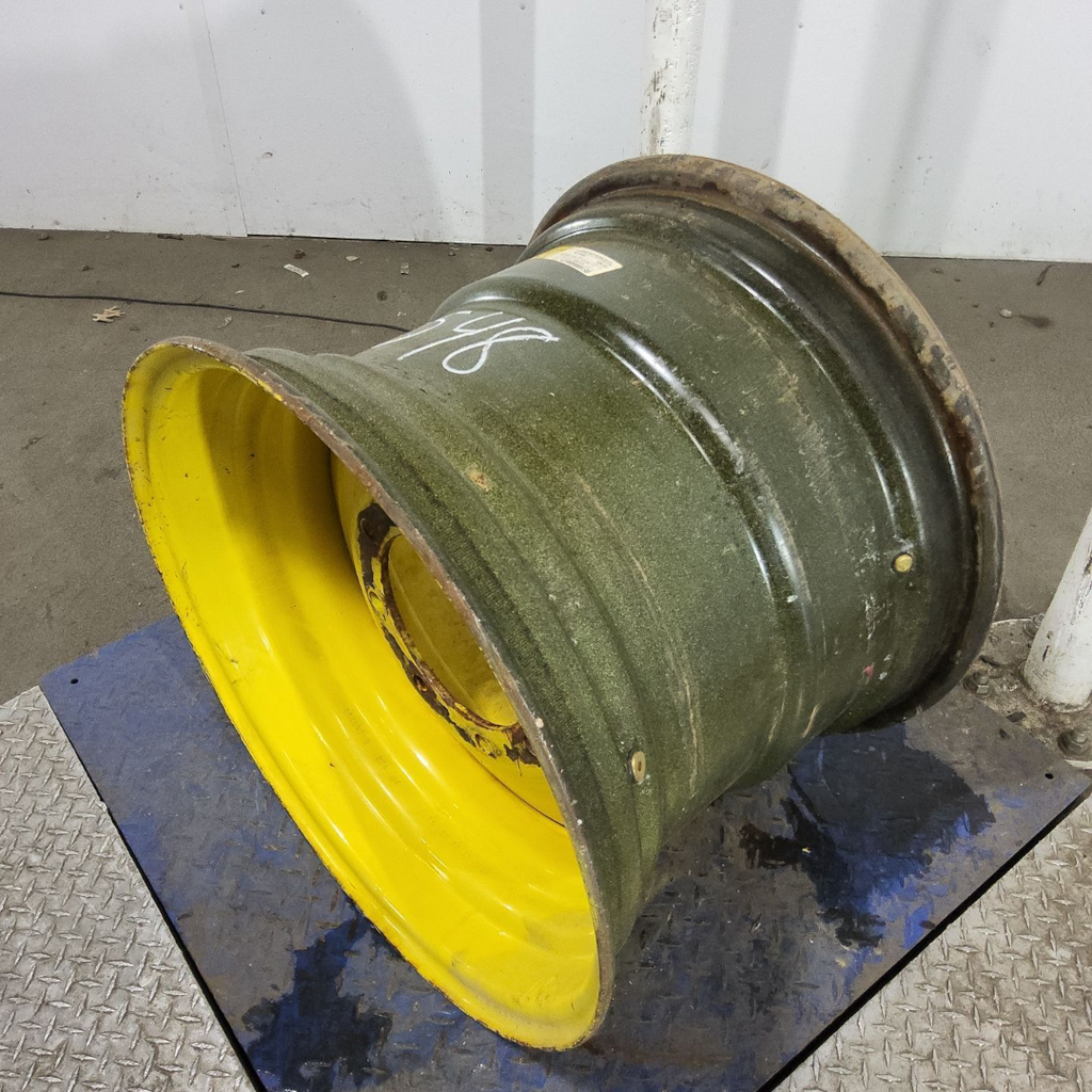 20"W x 26"D, John Deere Yellow 8-Hole Formed Plate