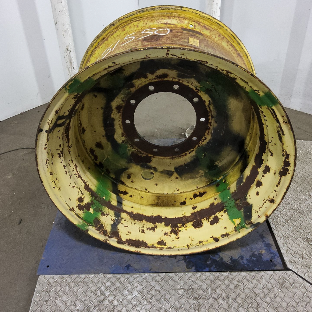 21"W x 32"D, John Deere Yellow 10-Hole Formed Plate
