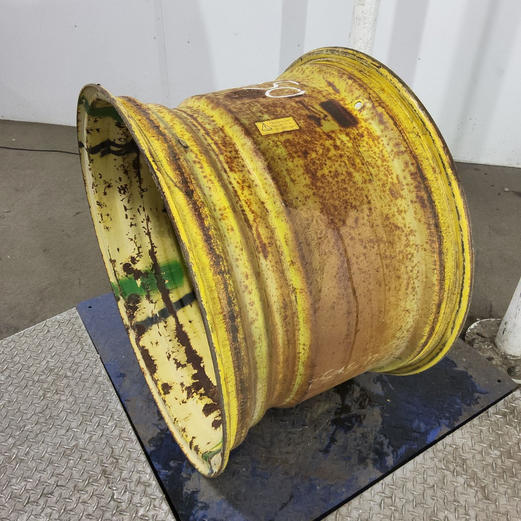 21"W x 32"D, John Deere Yellow 10-Hole Formed Plate