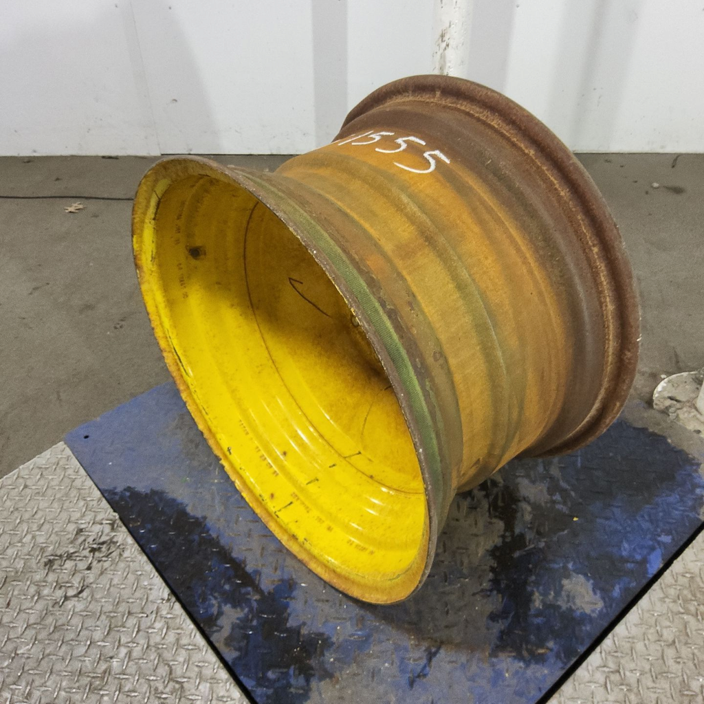 16"W x 26"D, John Deere Yellow 8-Hole Formed Plate