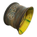 18"W x 28"D, John Deere Yellow 8-Hole Formed Plate