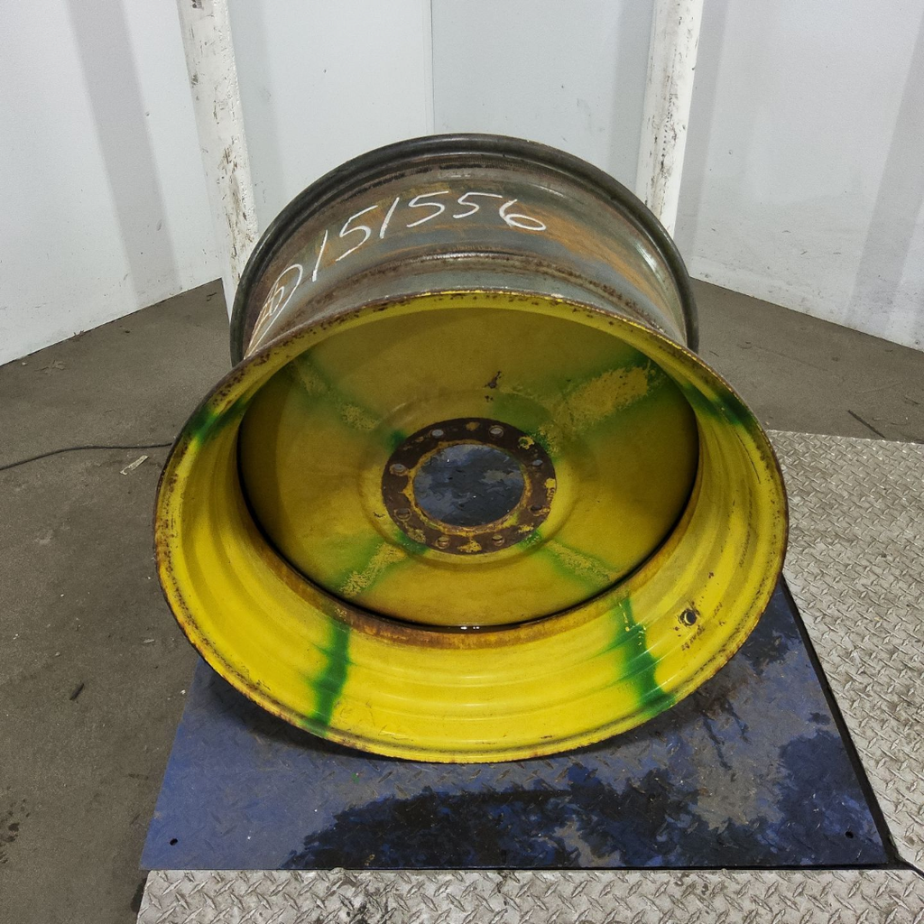 18"W x 28"D, John Deere Yellow 8-Hole Formed Plate