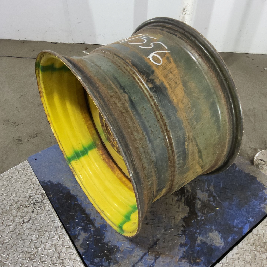 18"W x 28"D, John Deere Yellow 8-Hole Formed Plate