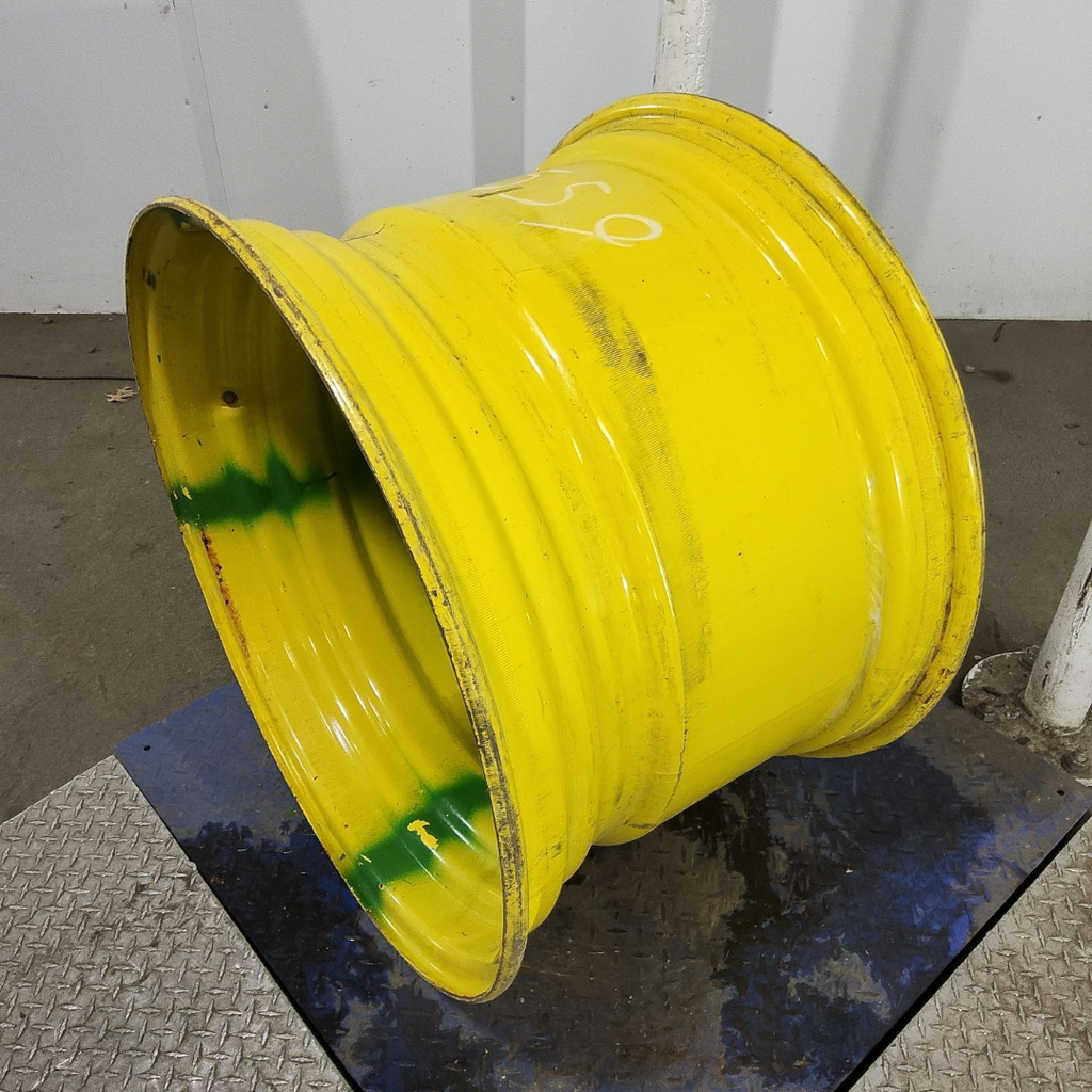 21"W x 32"D, John Deere Yellow 10-Hole Flat Plate