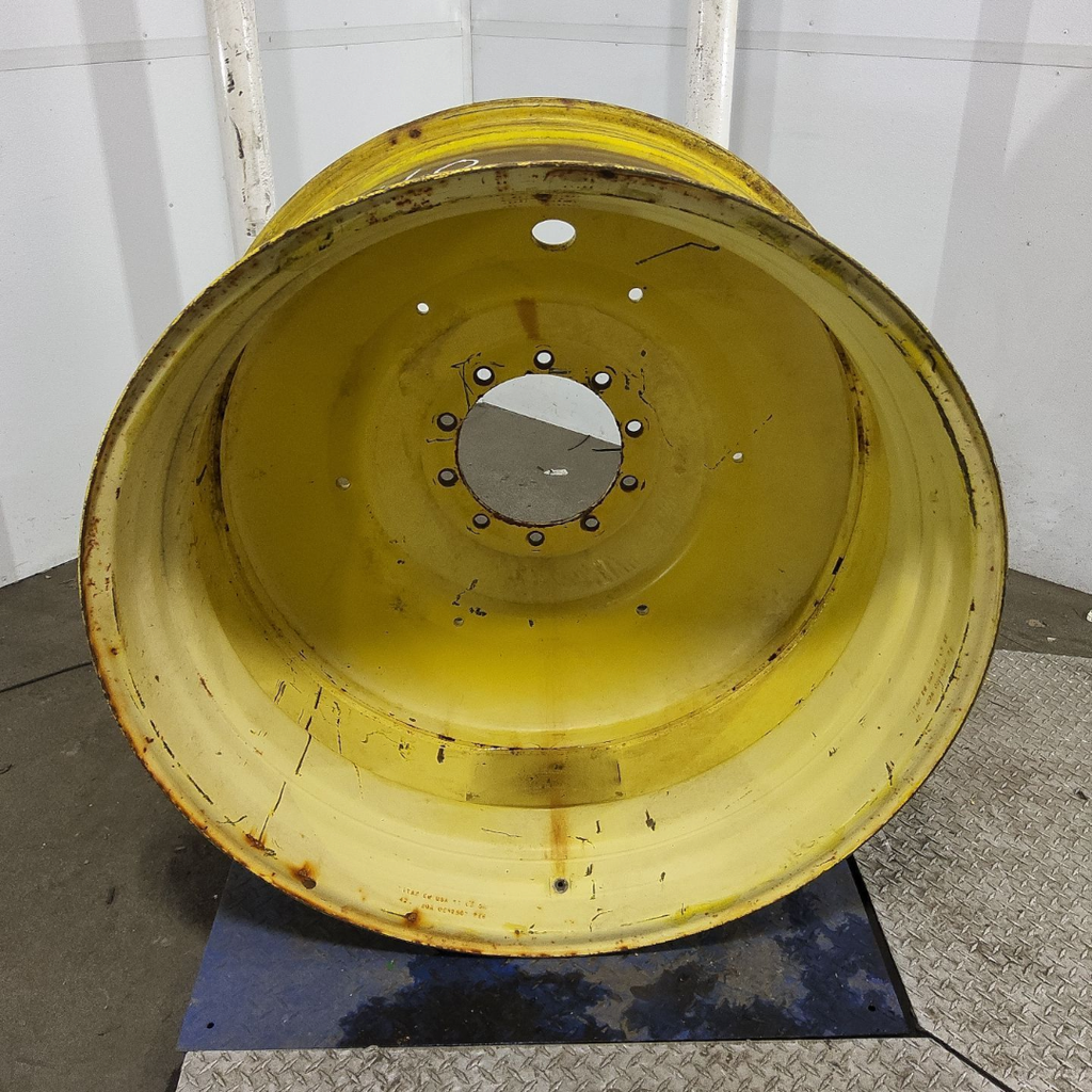 20"W x 42"D, John Deere Yellow 10-Hole Formed Plate
