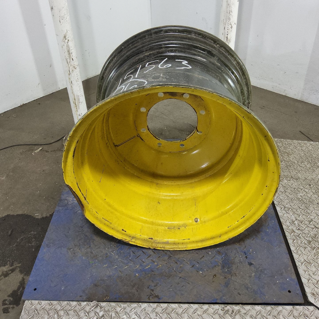20"W x 26"D, John Deere Yellow 8-Hole Formed Plate