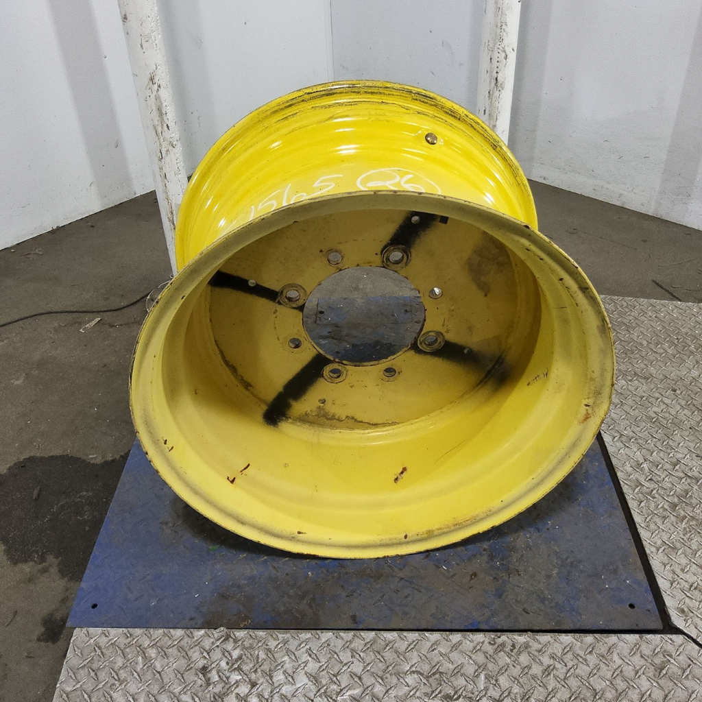 16"W x 26"D, John Deere Yellow 8-Hole Formed Plate