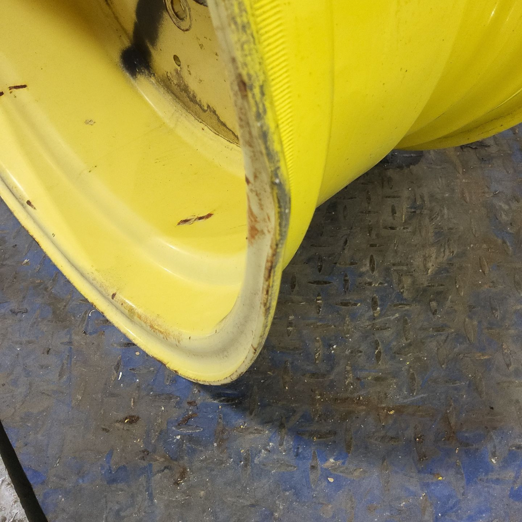 16"W x 26"D, John Deere Yellow 8-Hole Formed Plate