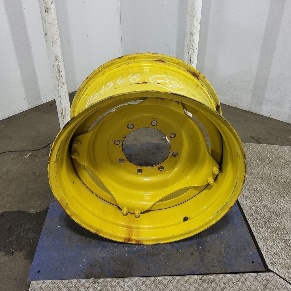 15"W x 28"D, John Deere Yellow 8-Hole Stub Disc (groups of 2 bolts)