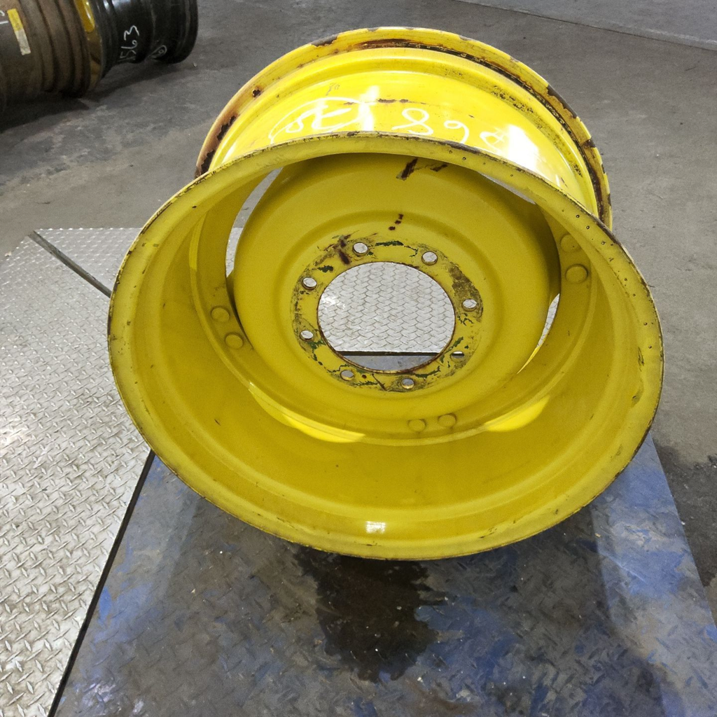 15"W x 28"D, John Deere Yellow 8-Hole Stub Disc (groups of 2 bolts)
