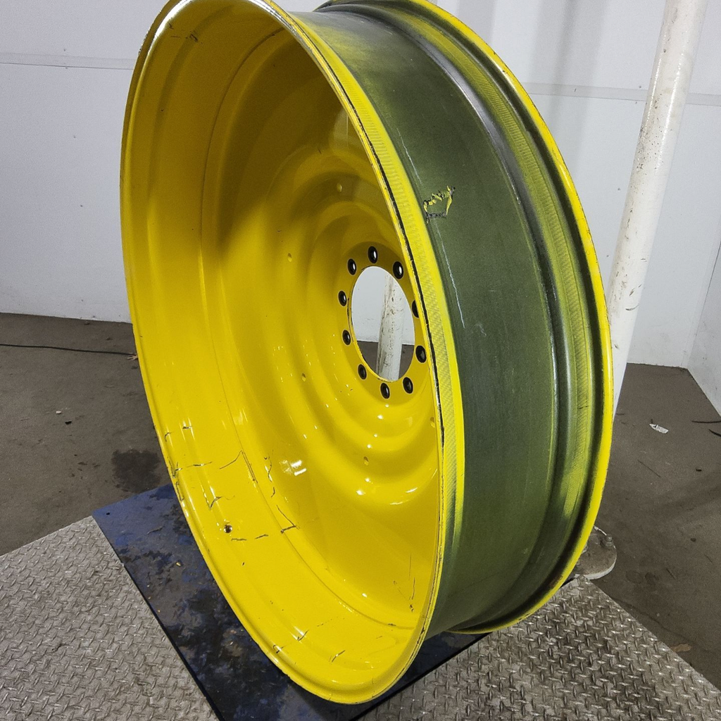 12"W x 54"D, John Deere Yellow 10-Hole Formed Plate