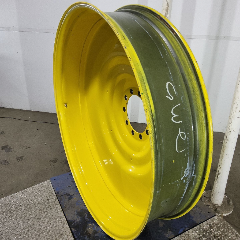 12"W x 54"D, John Deere Yellow 10-Hole Formed Plate