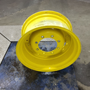 12"W x 24"D, John Deere Yellow 8-Hole Waffle Wheel (Groups of 2 bolts)