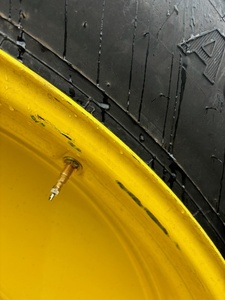 12"W x 54"D, John Deere Yellow 10-Hole Formed Plate