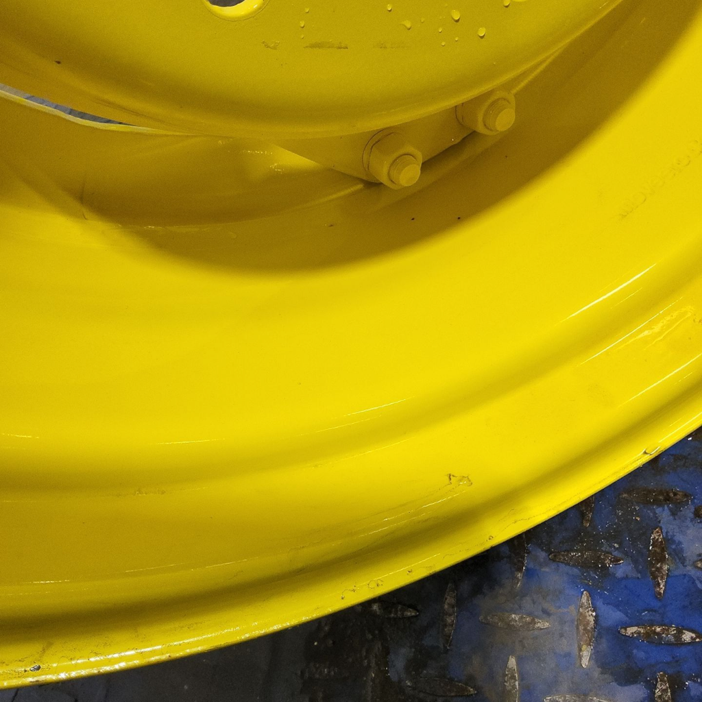 12"W x 24"D, John Deere Yellow 8-Hole Stub Disc (groups of 2 bolts)