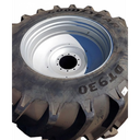 LSW1100/45R46 Goodyear Farm DT930 R-1W on Silver Mist 10-Hole Formed Plate