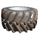 LSW1100/45R46 Goodyear Farm DT930 R-1W on Silver Mist 10-Hole Formed Plate