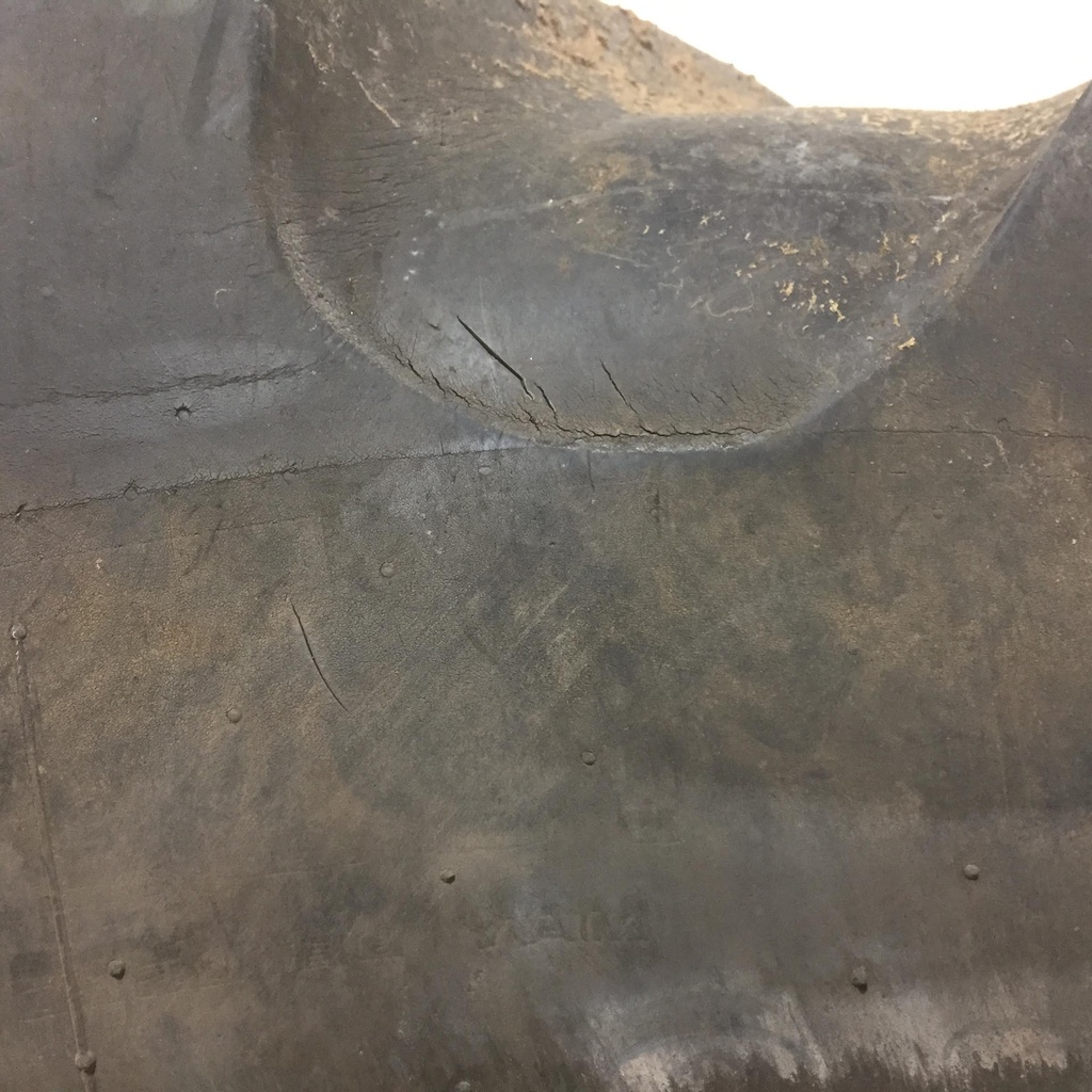 480/80R50 Goodyear Farm DT800 Super Traction R-1W on Case IH Silver Mist 10-Hole Formed Plate W/Weight Holes 60%