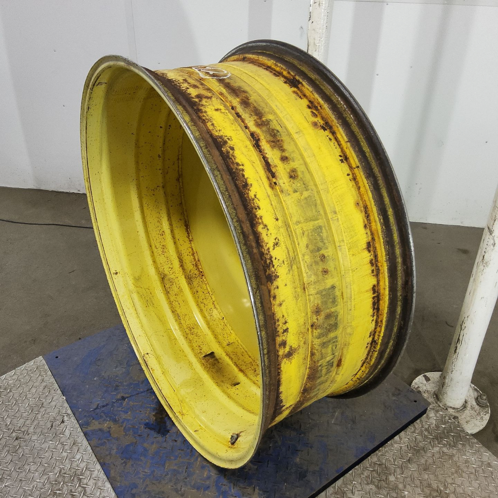 16"W x 42"D, John Deere Yellow 10-Hole Formed Plate
