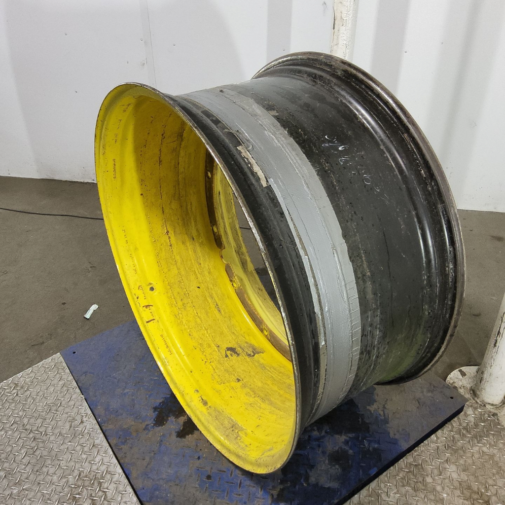18"W x 38"D, John Deere Yellow 12-Hole Stub Disc