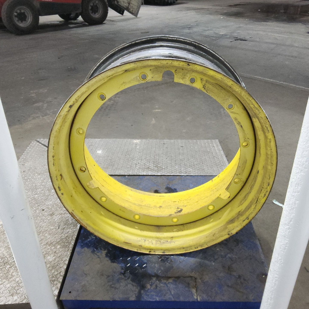 18"W x 38"D, John Deere Yellow 12-Hole Stub Disc