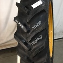 480/80R50 Goodyear Farm DT800 Super Traction R-1W on Agco Corp Gray 10-Hole Formed Plate W/Weight Holes 99%