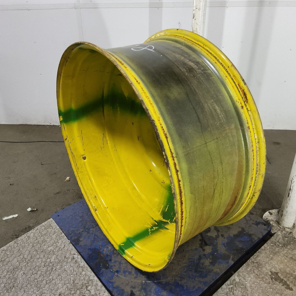 18"W x 42"D, John Deere Yellow 10-Hole Formed Plate