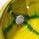 18"W x 42"D, John Deere Yellow 10-Hole Formed Plate