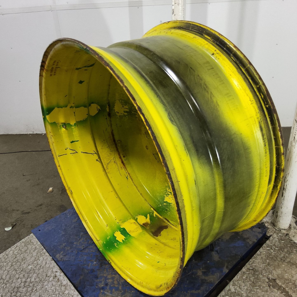 20"W x 42"D, John Deere Yellow 10-Hole Formed Plate